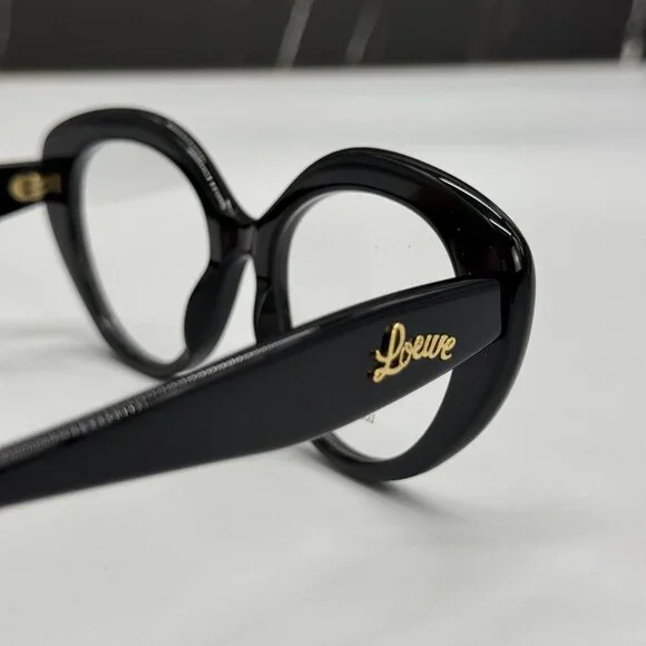 NEW LOEWE LW50088I 001 WOMEN EYEGLASSES BLACK OVAL LOEWE EYEWEAR